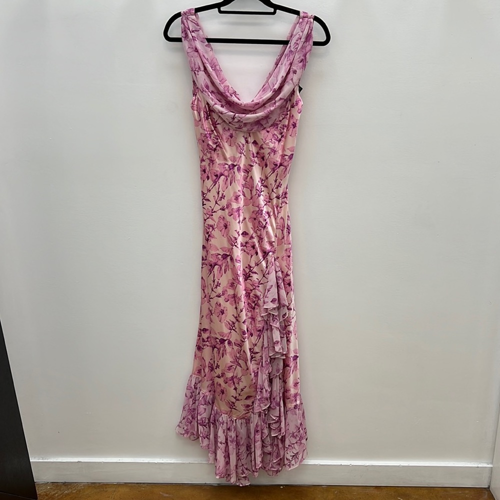 Cinq à Sept Pink Floral Maxi Dress